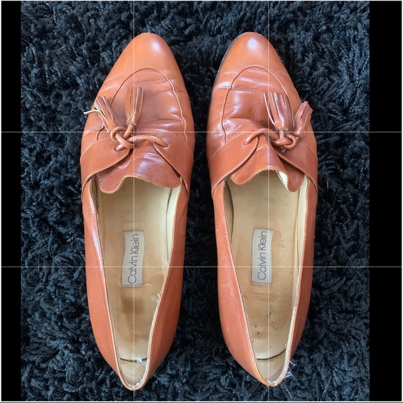 Calvin Klein Shoes - Vintage • Calvin Klein leather tassel loafers